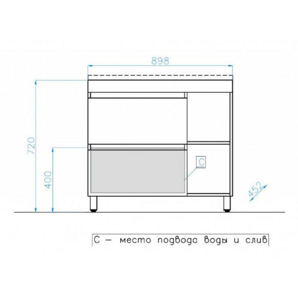 Тумба для комплекта Style Line Берлин 90 соната