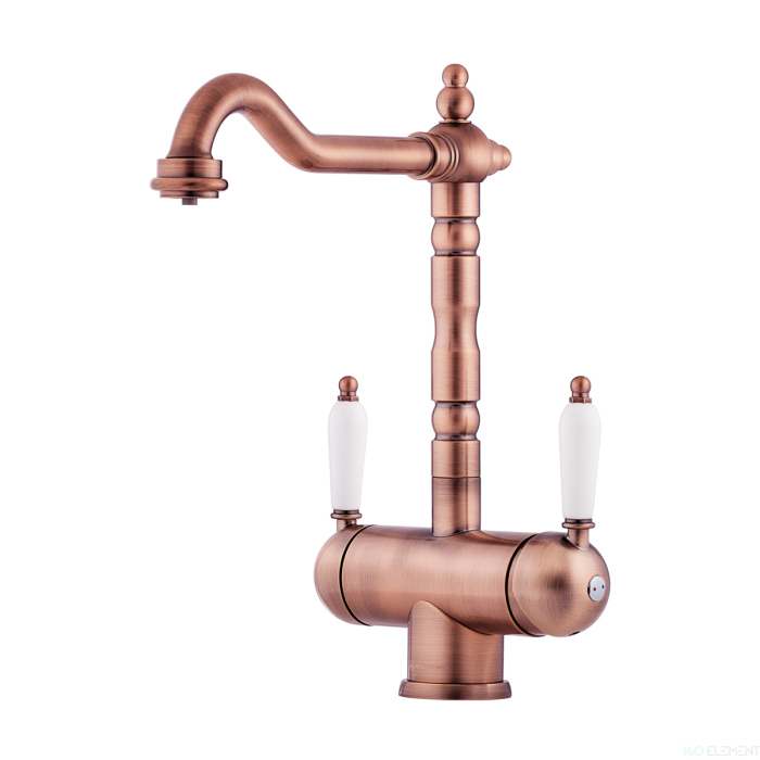 Смеситель для кухни Omoikiri Amagasaki-AC OAMA-AC-35, античная медь