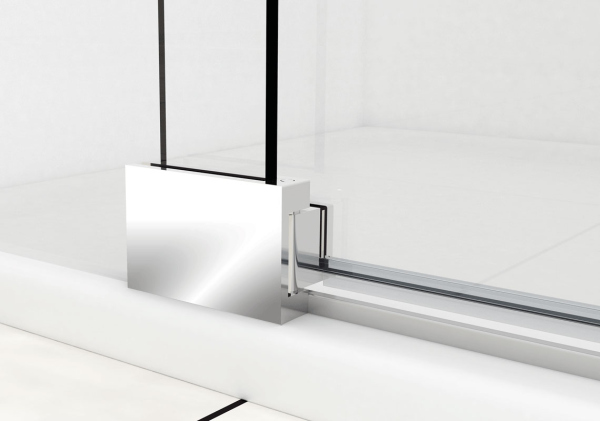 Душевая дверь Vincea Extra VDP-1E8090CGB, 800/900, черный, стекло тонированное