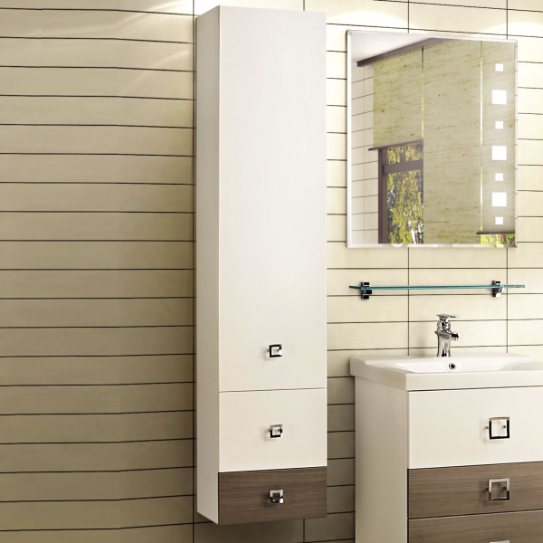 Шкаф-колонна Акватон Стамбул 1A127703ST580, цвет Белый, лиственница