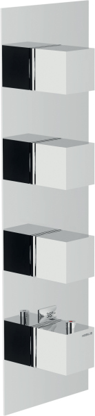 WE00104/QCR SEVEN термостатический смеситель для ванны 4 выхода (внешняя часть)