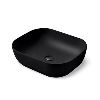 Раковина керамическая Vincea VBS-101MB, 500*400*140, накладная, цвет матовый черный