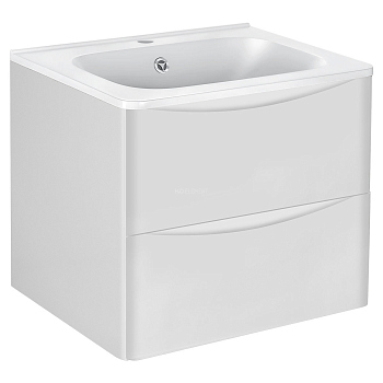 Тумба с раковиной Vincea Paola, VMC-2P600GW+ VCB-2VP600W