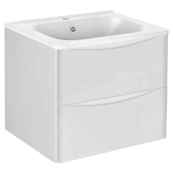 Тумба с раковиной Vincea Paola, VMC-2P600GW+ VCB-2VP600W