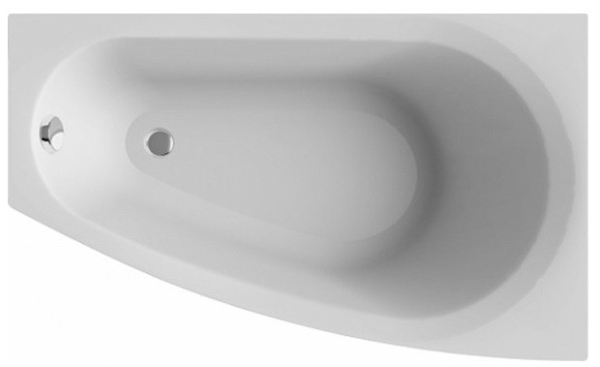 ВАС012000П100 BALINE Ванна асимметричная правая 150х90 белая ALBA SPA