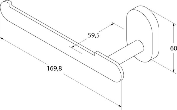 Держатель туалетной бумаги Iddis Mirro Plus