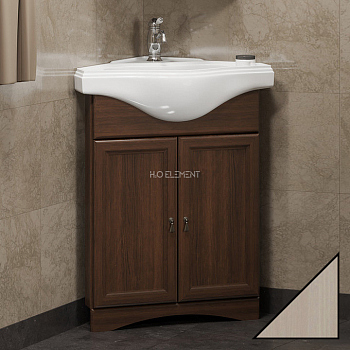 Тумба для комплекта Opadiris Клио 45 угловая, беленый бук