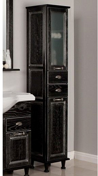 Шкаф Акватон Жерона 1A158903GEM5R цвет Черное серебро