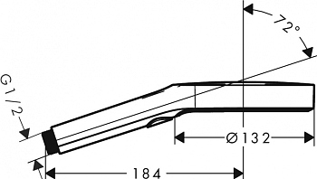 Душевая лейка Hansgrohe Rainfinity 26864000