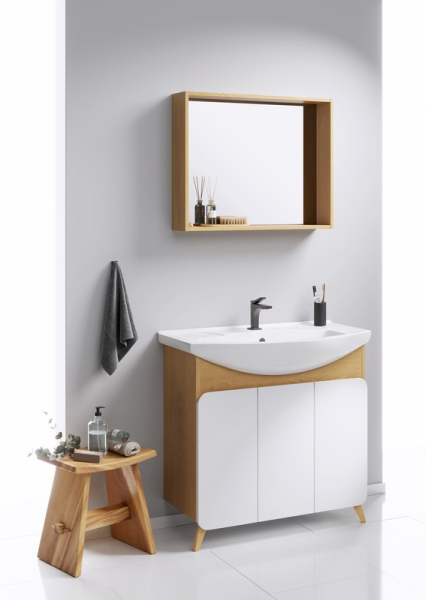 Зеркало AQWELLA в раме 60х75 см, BAS0207DZ