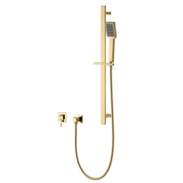 Комплект для душа: Смеситель инсталляция, ручной душ (золото) Caprigo, 50-115-oro