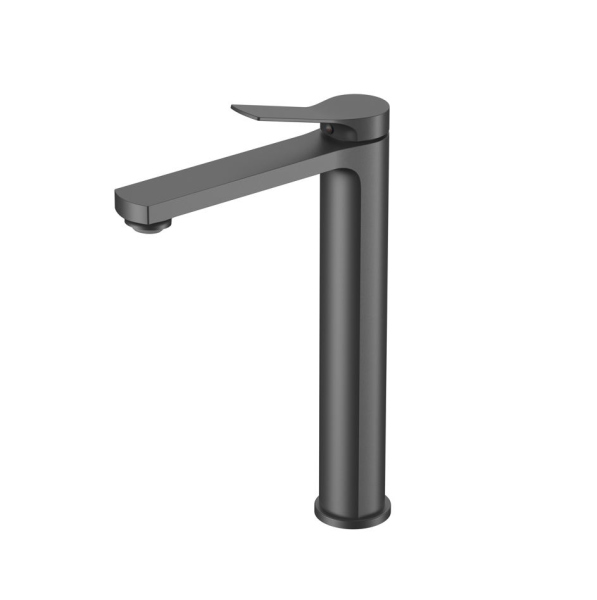 Смеситель для раковины Vincea Arco VBF-4AR02GM, вороненая сталь