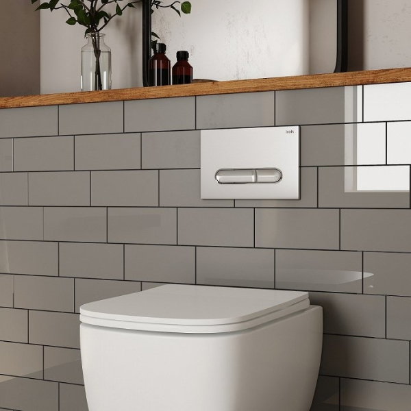 Клавиша смыва IDDIS Unifix универсальная глянцевый белый 010 (UNI10W0i77)