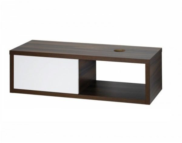 Тумба под раковину Dreja Storm 72608 правосторонняя белый/орех