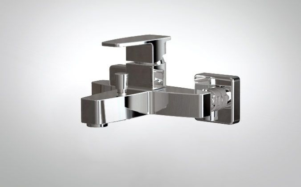 Смеситель для ванны c коротким изливом Bravat Riffle F672106C-01