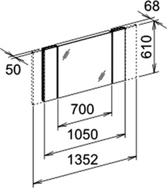Зеркало Keuco Edition 11 105 см