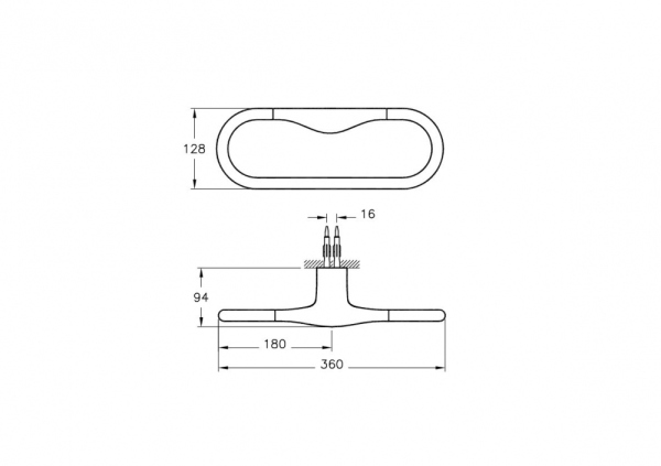 Держатель полотенец Istanbul, глянцевый хром