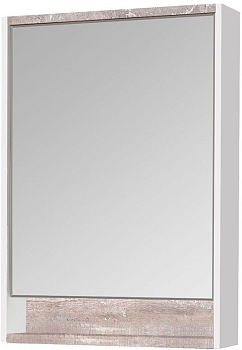 Зеркало-шкаф Акватон Капри 60 R, с подсветкой, бетон пайн