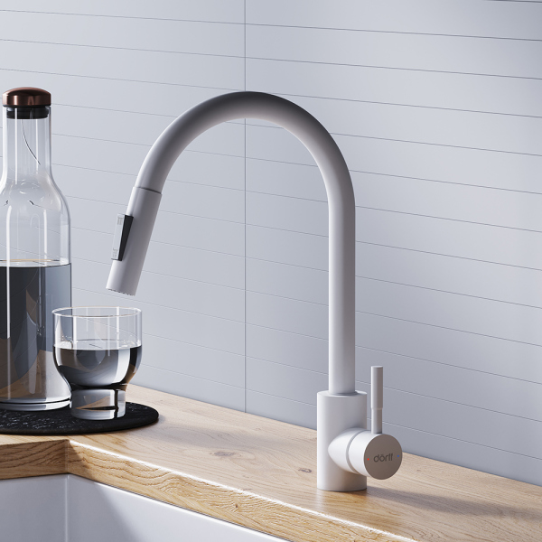 Смеситель для кухни с вытяжным изливом Dorff Logic, D3007533