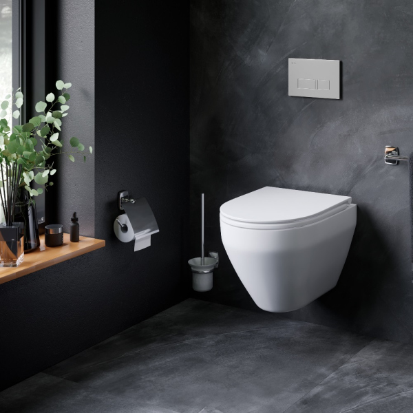 Унитаз подвесной FlashClean с сиденьем микролифт, матовый AM.PM Spirit V2.0, C701700MWSC