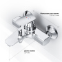 Смеситель AM.PM Spirit V2.1 F71A10000 для ванны с душем