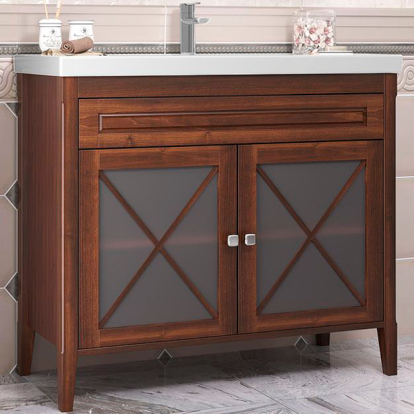 Тумба без раковины Opadiris Палермо 100, цвет свет. орех (Раковина Opadiris FRAME 100), 00-00006723