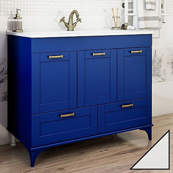 Тумба для комплекта Sanflor Ванесса 105 напольная, белая