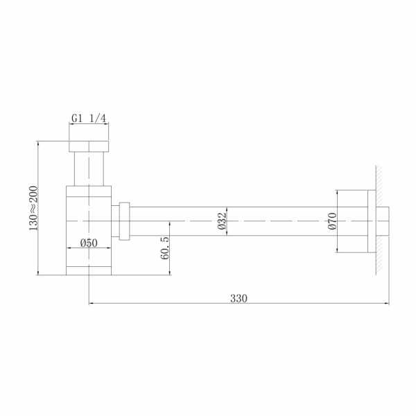 Сифон для раковины ABBER AF0030SP сатин