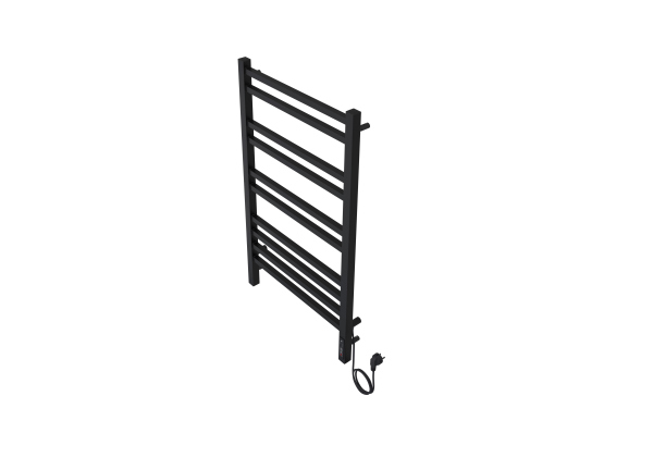 Полотенцесушитель электрический Aquatek Альтаир П10 500х900 мм, черный муар, AQ EL KP1090BL