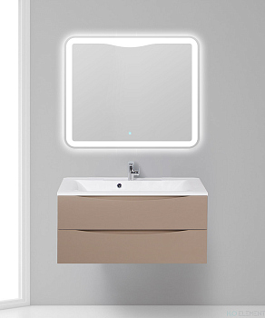 Тумба с раковиной Belbagno MARINO, MARINO-900-2C-SO-CL-P+ BB900/450-LV-MR-PR (готовый набор)