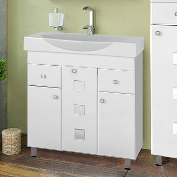 Тумба для комплекта Style Line Крокус 75 белая