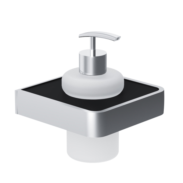 Стеклянный диспенсер для жидкого мыла с настенным держателем Damixa Jupiter, DA7736900