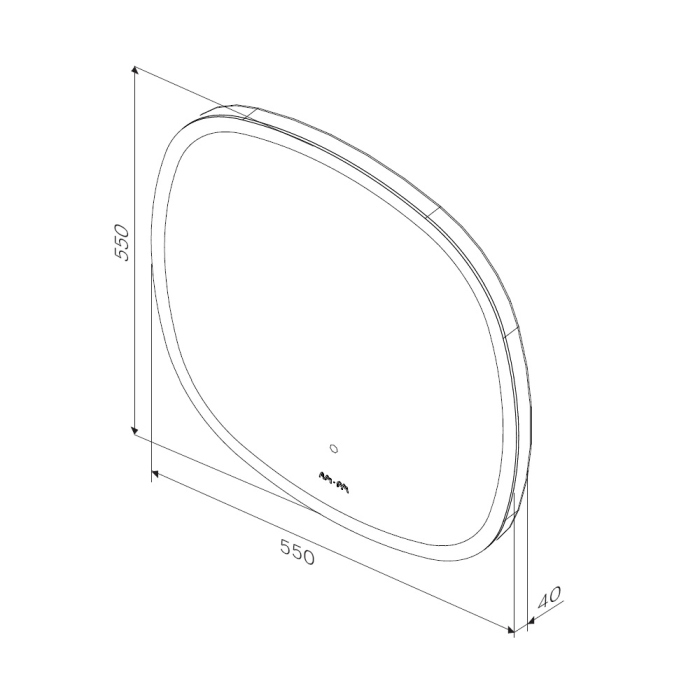 Зеркало AM.PM Func, M8FMOX0551WGS