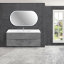 Тумба с раковиной Vincea Mia 1200 подвесная, 2 выкатных ящика soft close, Beton, VMC-2MC120BT+VBS-13120