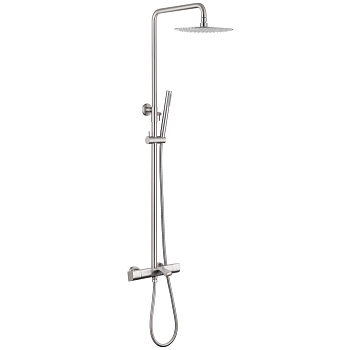 Душевая стойка ABBER Thermostat AF8516SPL с термостатом и изливом, сатин