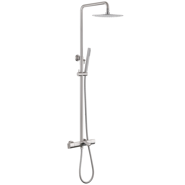 Душевая стойка ABBER Thermostat AF8516SPL с термостатом и изливом, сатин