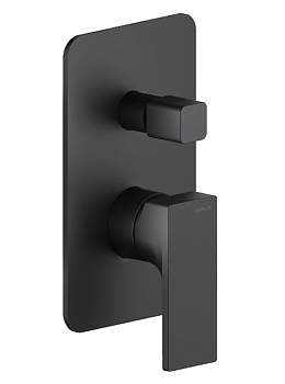 SE124100BM SEVEN смеситель для ванны (внешняя часть), матовый черный