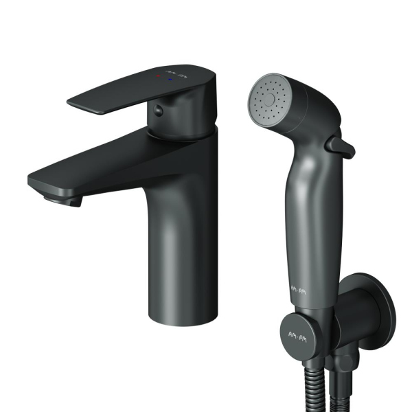 Смеситель для раковины с гигиеническим душем AM.PM Gem, F90A03022