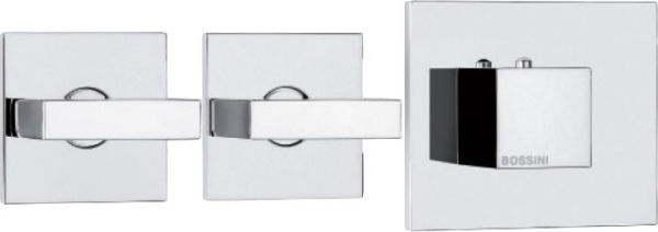 Термостат Bossini Rectangular 2 Outlets LP Z033203 для ванны с душем, хром