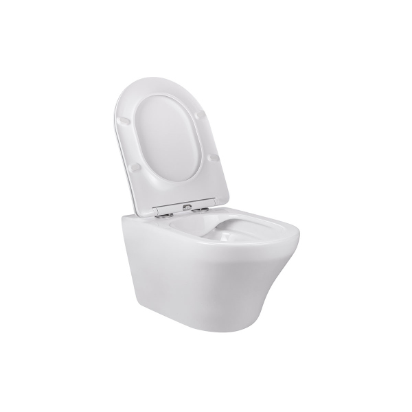 Унитаз подвесной Vincea Edge-M VT1-37 безободковый, цвет белый, ультратонкое soft-close сиденье