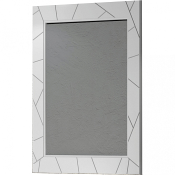 Зеркало Луиджи 70, цвет белый матовый