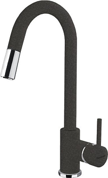 Смеситель Florentina Вита AV для кухонной мойки, черный