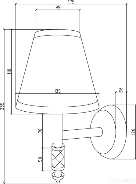 Светильник Boheme Murano 764 золото, белый