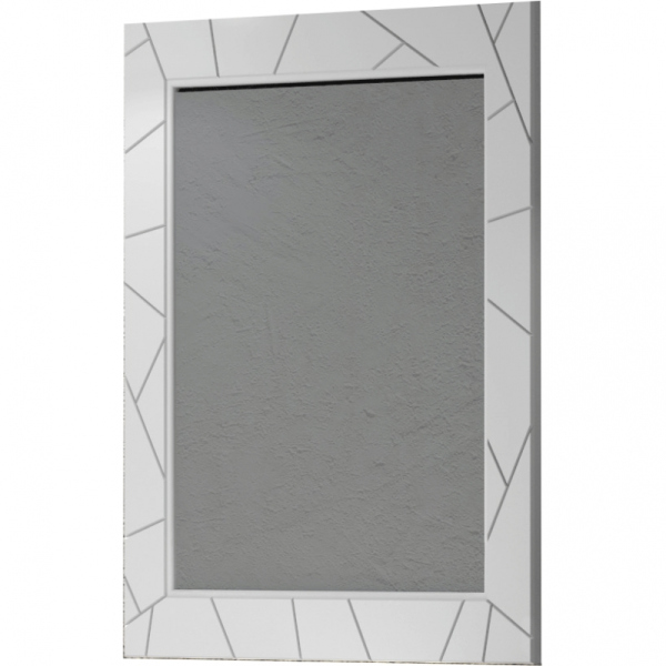 Зеркало Луиджи 70, цвет белый матовый