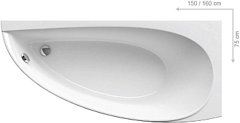 Акриловая ванна Ravak Avocado CS01000000