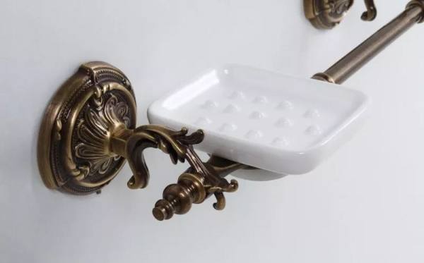 Полотенцедержатель ART&MAX BAROCCO AM-2057P-Br, Бронза