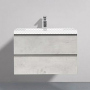 Belbagno База под раковину подвесная с двумя выкатными ящиками, LUCE-800-2C-SO-ST