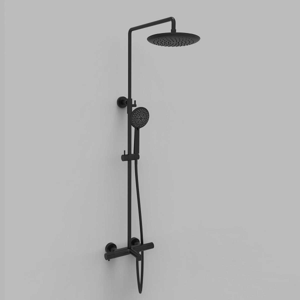 Душевая стойка Vincea Desire VSFS-1D1TMB термостатическая, черный