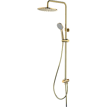 Система для душа наружного монтажа OMNIRES SYSYOSEMITELUXGL (золото)