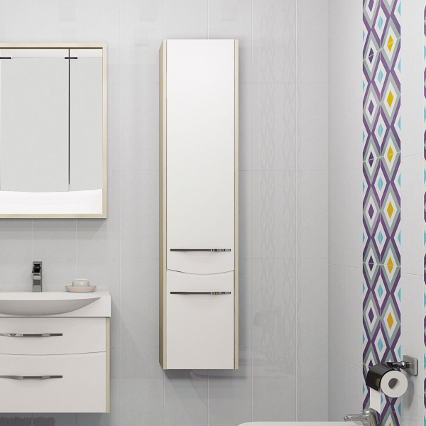 Шкаф-пенал Акватон Инфинити (1A192303IFSCL) левосторонний, ясень коимбра